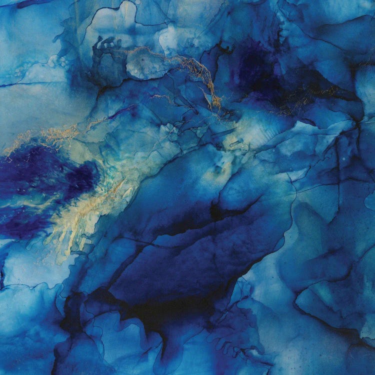 Deep Blue Crystals by Melissa Renee wall art
