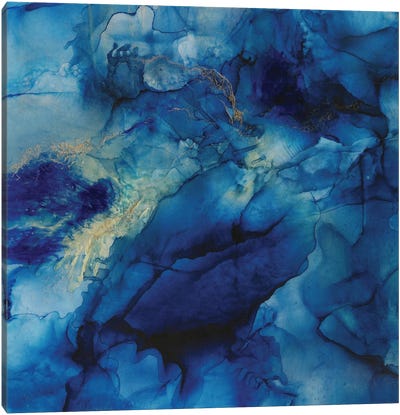 Deep Blue Crystals Canvas Art Print - Melissa Renee