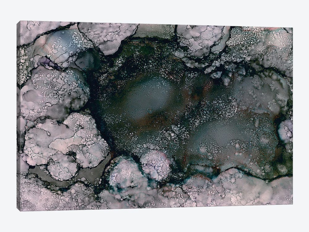 Gray Green Pools by Melissa Renee 1-piece Art Print