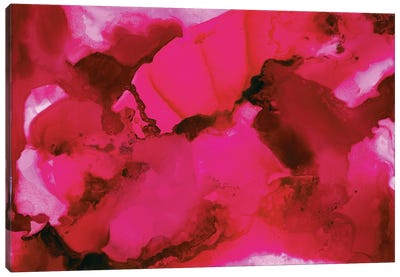 Moonstone Red Canvas Art Print - Pantone 2023 Viva Magenta