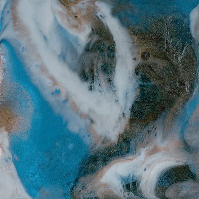 Blue Water by Melissa Renee framed canvas print