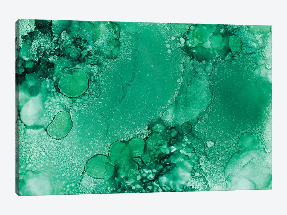 Green Bubbles by Melissa Renee 1-piece Canvas Art Print