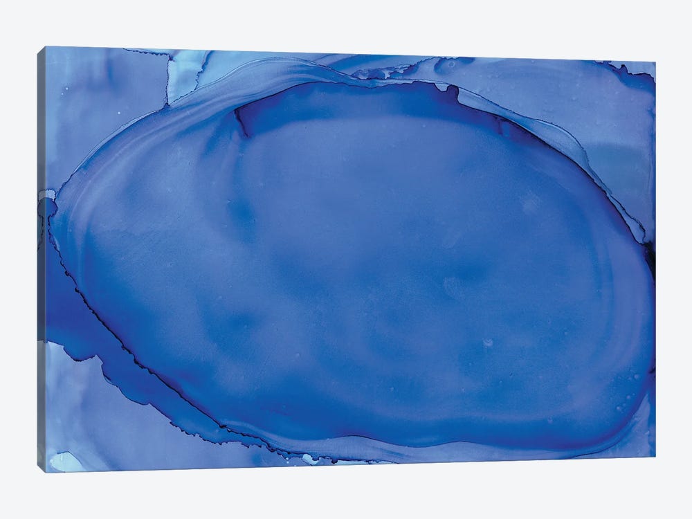Blue Oval by Melissa Renee 1-piece Art Print