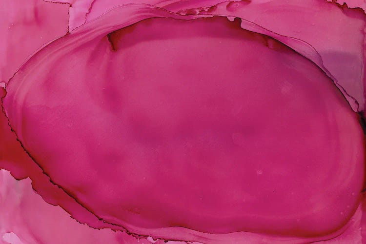 Hot Pink Oval by Melissa Renee wall art