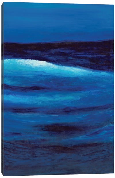 Out To Sea II Diptych Canvas Art Print - Blue Abstract Art