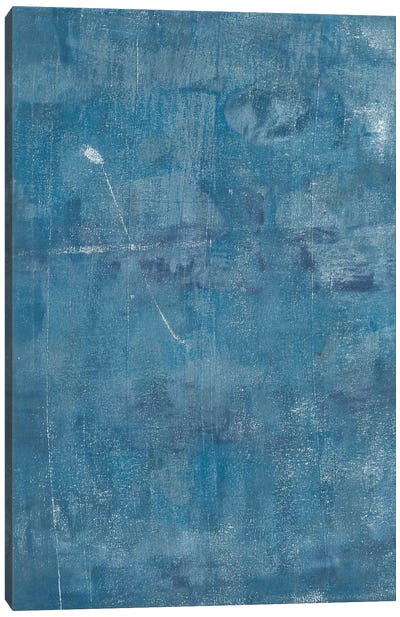 Denim Days III Canvas Art Print - Blue Abstract Art