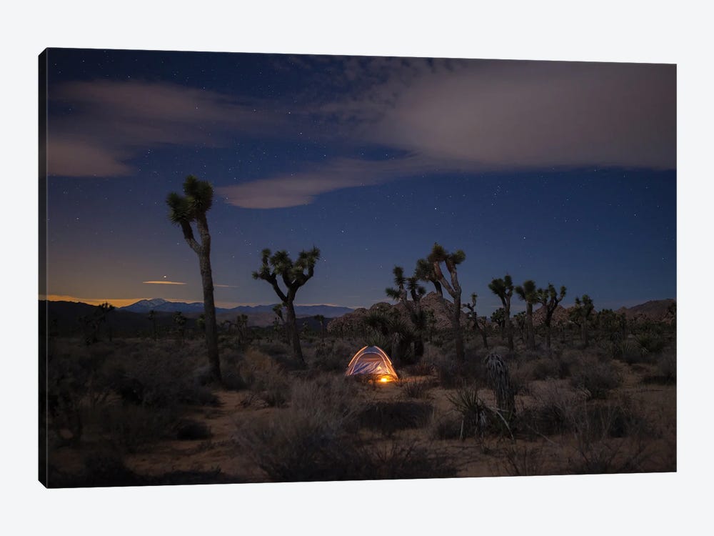 Lonely Tent Under Desert Stars by Ben Renschen 1-piece Canvas Wall Art