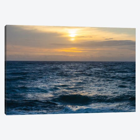 Calm Ocean Sunset Canvas Print #RNN31} by Ben Renschen Canvas Print