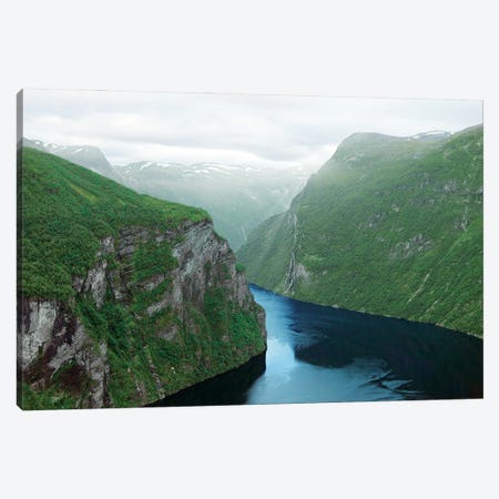 Norway'S Geiranger Fjord Canvas Print #RNN42} by Ben Renschen Canvas Wall Art