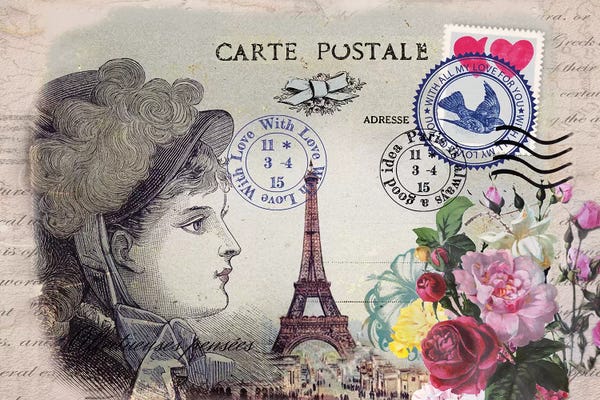 Paris Typography: Parisian Postcard #5 by Rnob