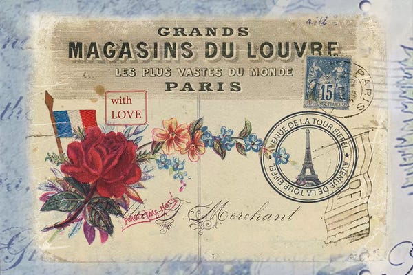 Paris Typography: Parisian Postcard #7 by Rnob