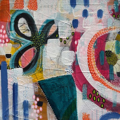 Groovy I by Rina Patel framed canvas print