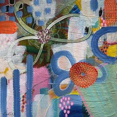 Groovy III by Rina Patel framed canvas print