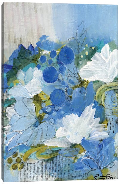 Blue Mist Canvas Art Print - Rina Patel