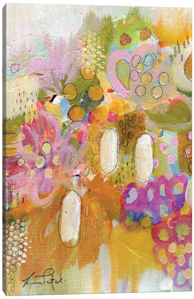 Joy Of Flowers Canvas Art Print - Rina Patel