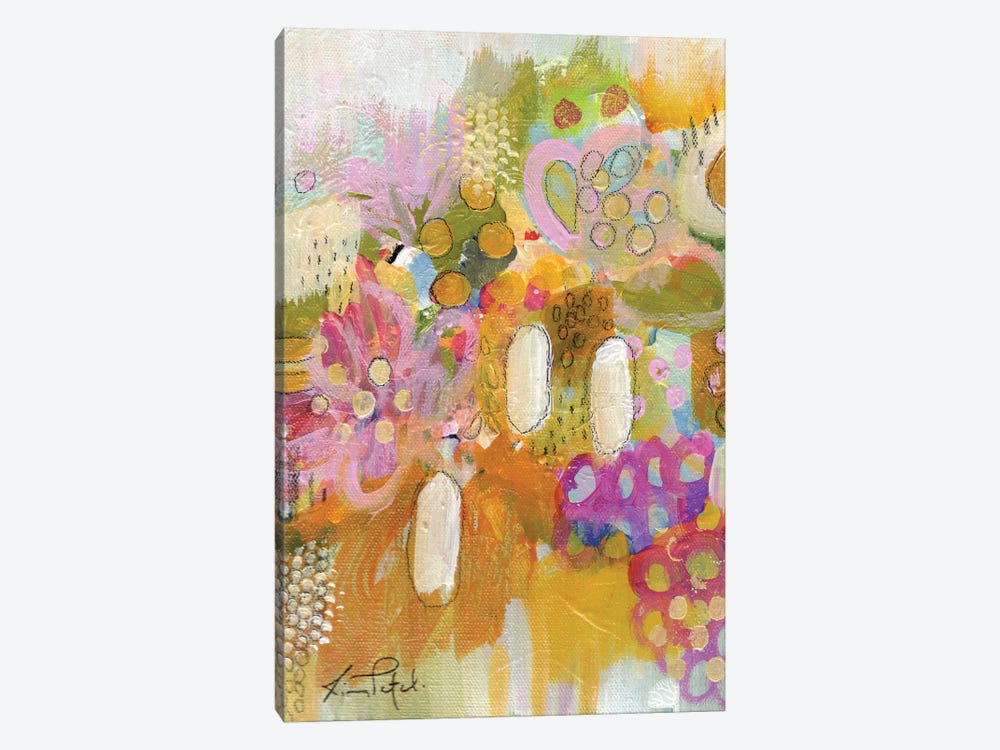 Joy Of Flowers by Rina Patel 1-piece Canvas Wall Art