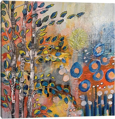 Beyond The Garden Gate Canvas Art Print - Rina Patel
