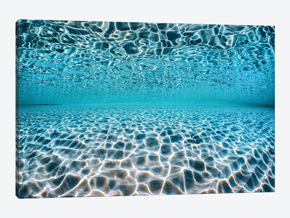 Electric Blue Water Hyams Beach by Jordan Robins 1-piece Canvas Wall Art
