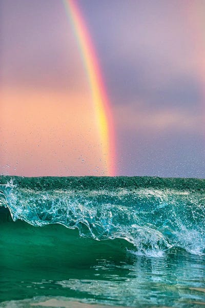 Seascapes: Rainbow Waves Vertical by Jordan Robins