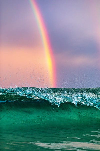 Beneath The Rainbow Vertical by Jordan Robins framed canvas print