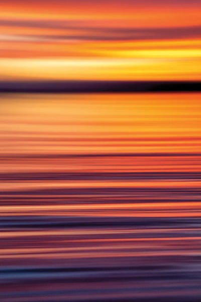 Sunset Gradient Vertical by Jordan Robins framed canvas print