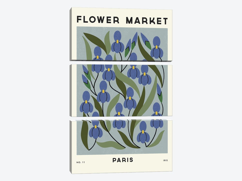 Flower Market XI by Renea L. Thull 3-piece Canvas Art Print
