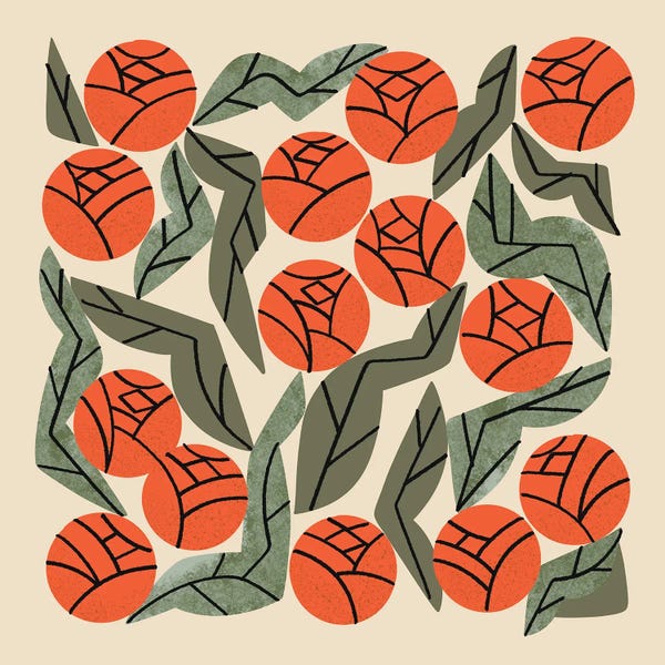 Leaves: Hot Orange Blooms by Renea L. Thull