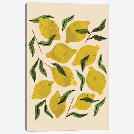 Nine Lemons Canvas Print #RNT122} by Renea L. Thull Canvas Print