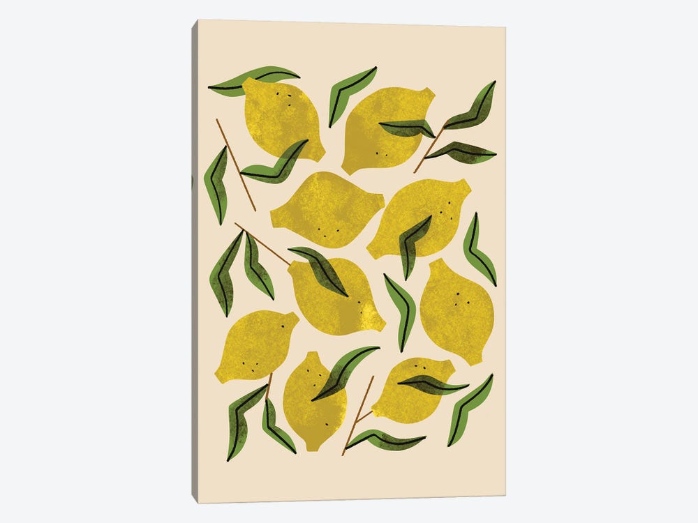 Nine Lemons by Renea L. Thull 1-piece Canvas Print