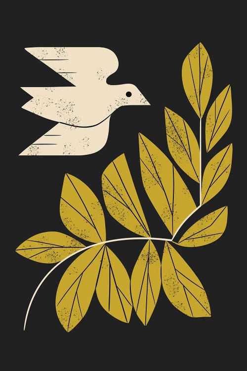 Dove And Branch by Renea L. Thull wall art