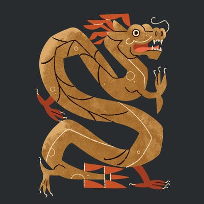 Lucky Dragon by Renea L. Thull art print