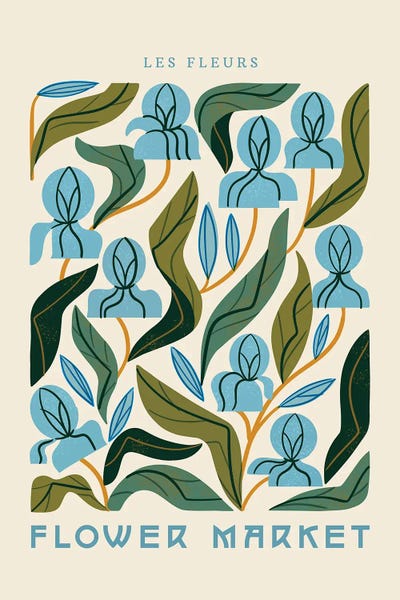 Nouveau Flower Market No. 2 by Renea L. Thull art print