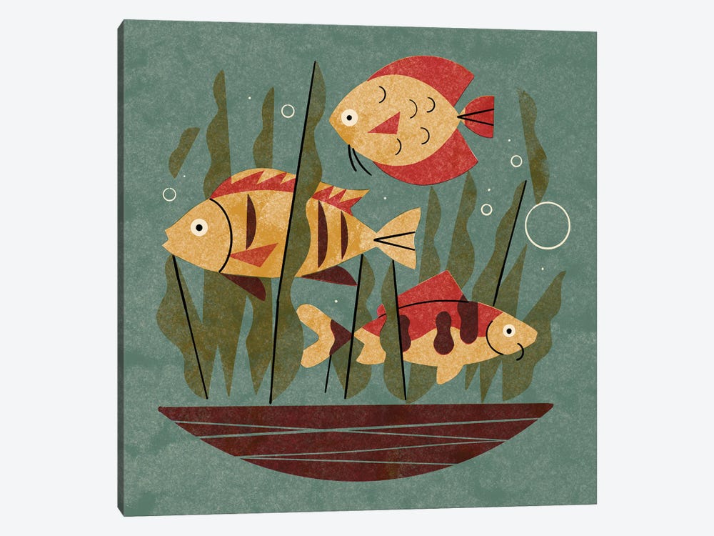 Fish And Seaweed by Renea L. Thull 1-piece Art Print