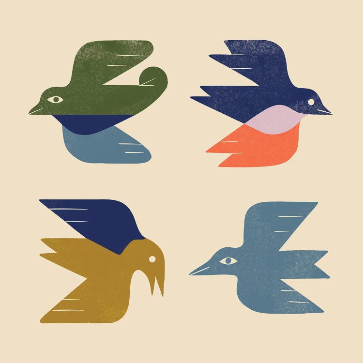 Four Birds Grid