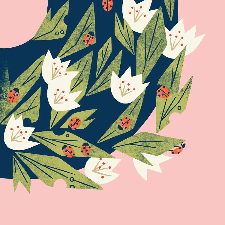Ladybugs In Bloom