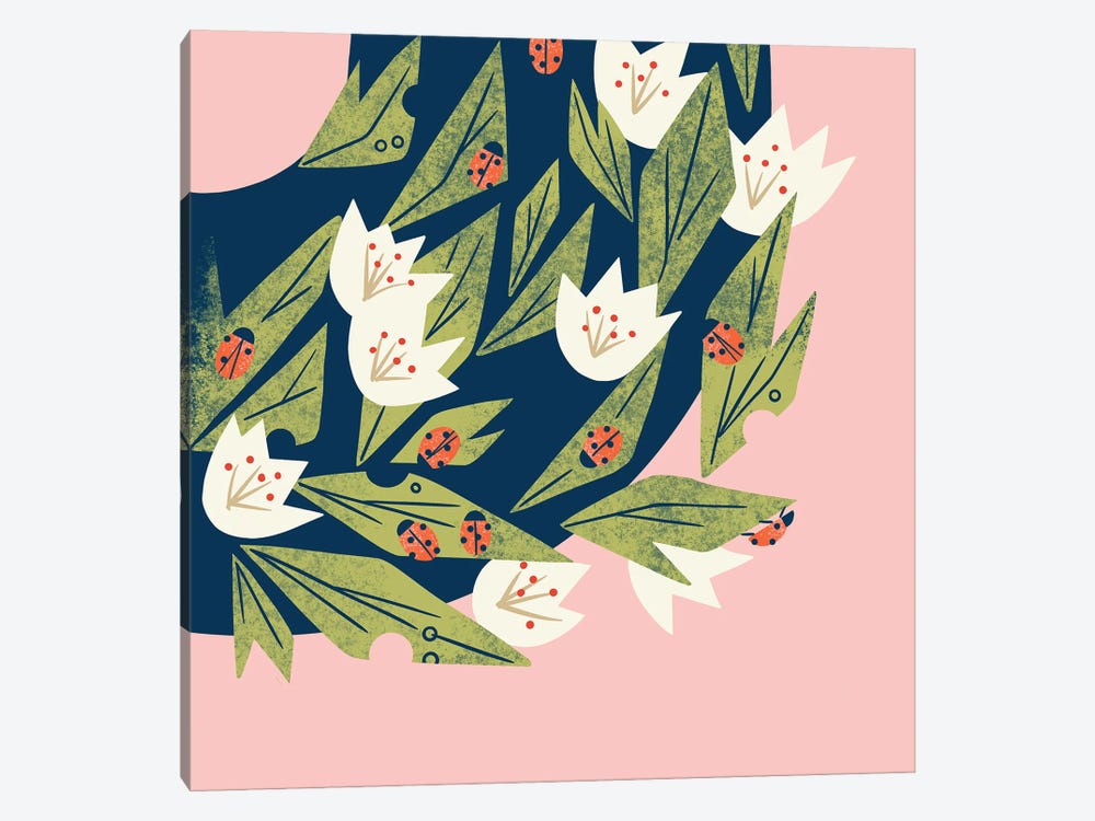 Ladybugs In Bloom by Renea L. Thull 1-piece Art Print