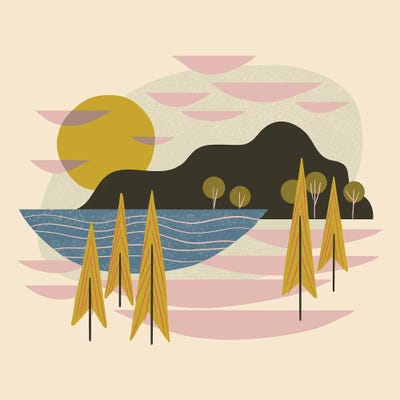 Alpine Forest by Renea L. Thull framed canvas print