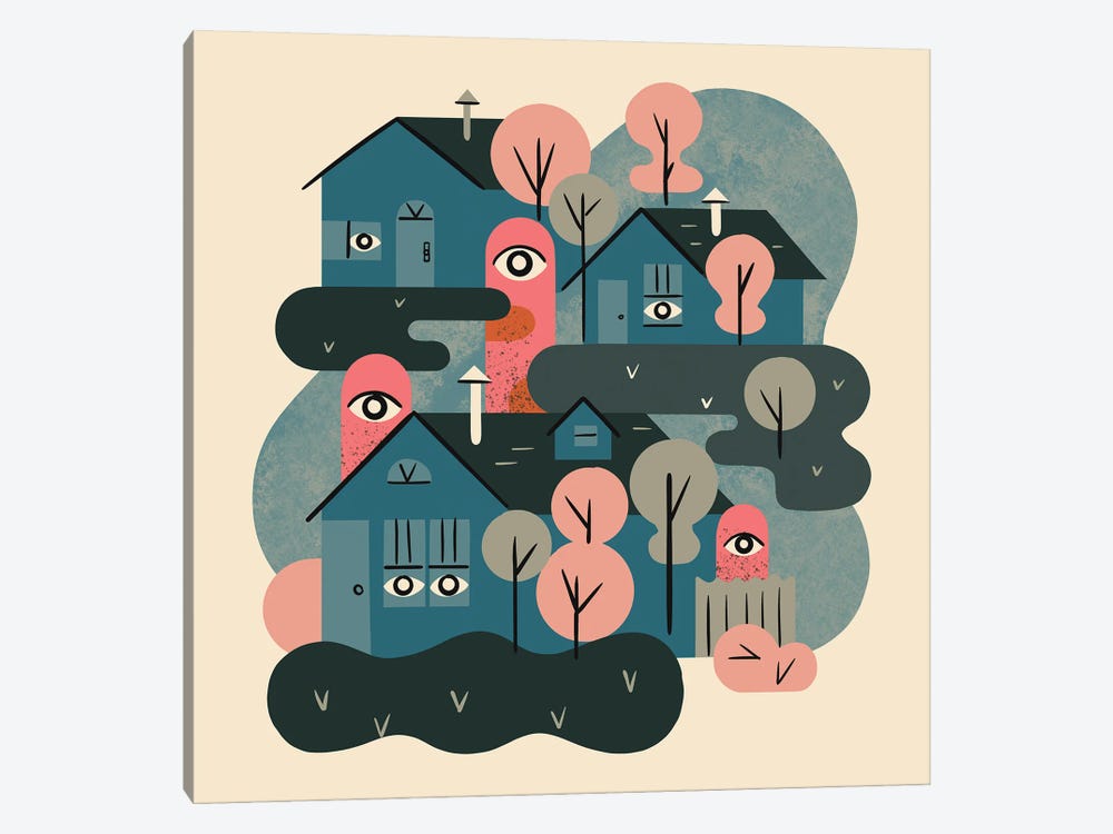 Neighborhood Secrets by Renea L. Thull 1-piece Canvas Print