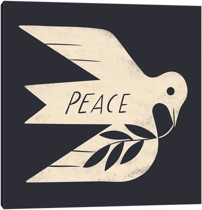 Peace Dove Canvas Art Print - Dove & Pigeon Art