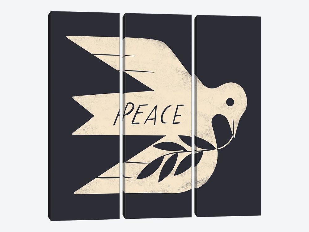 Peace Dove by Renea L. Thull 3-piece Canvas Print