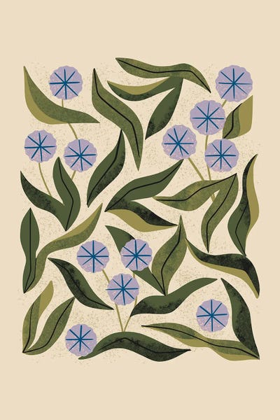 Periwinkle Plat by Renea L. Thull art print