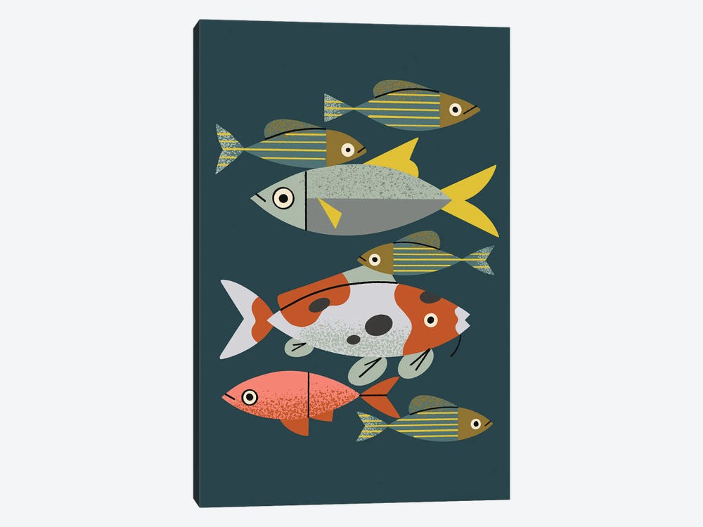 Pond Fishes by Renea L. Thull 1-piece Canvas Art