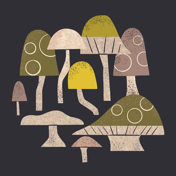 Renea L. Thull: Toadstools I by Renea L. Thull