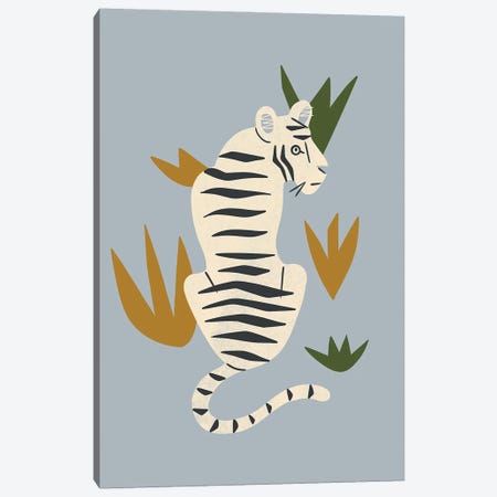 White Tiger Canvas Print #RNT85} by Renea L. Thull Art Print