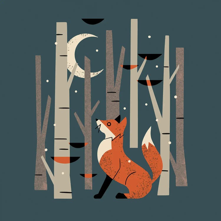 Winter Forest Fox
