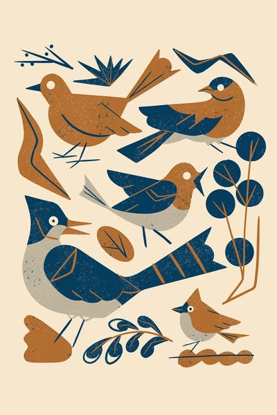 Woodland Songbirds by Renea L. Thull gallery poster