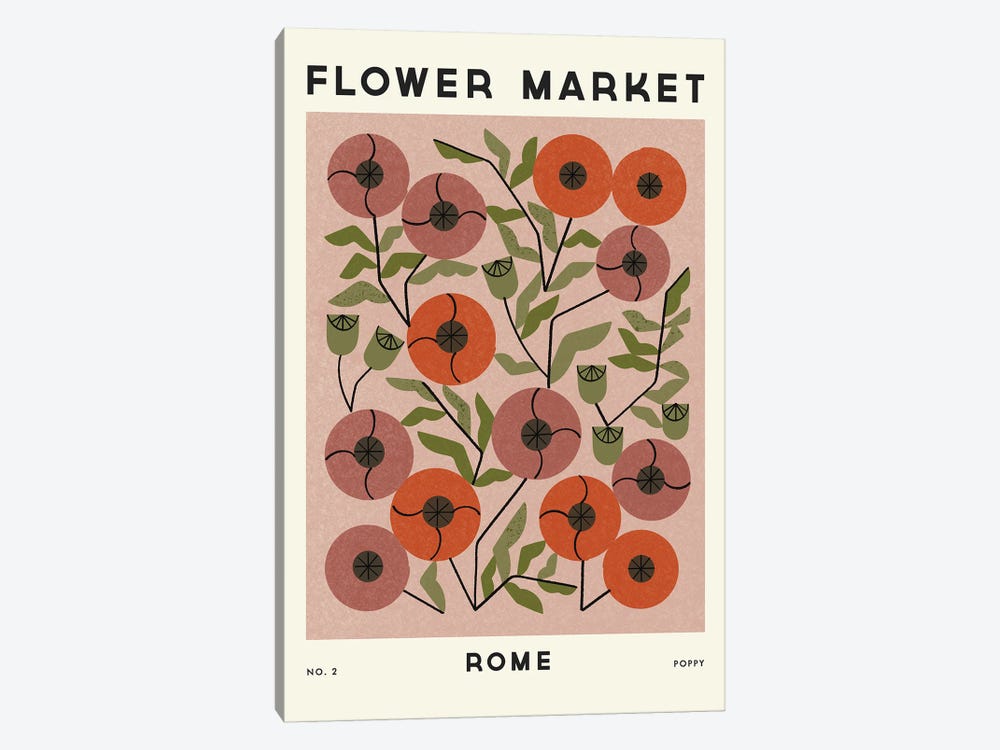 Flower Market II by Renea L. Thull 1-piece Canvas Artwork