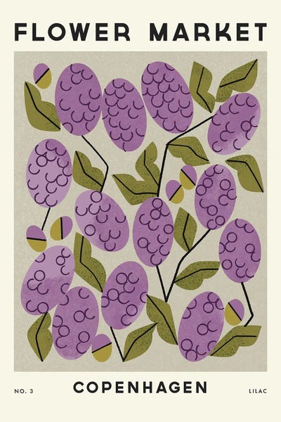 Lilacs: Flower Market III by Renea L. Thull