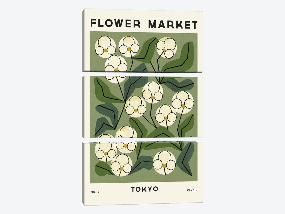 Flower Market VI by Renea L. Thull 3-piece Canvas Art