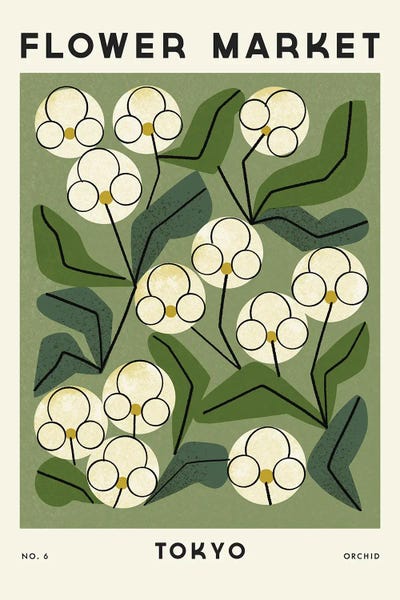 Scandinavian Décor: Flower Market VI by Renea L. Thull